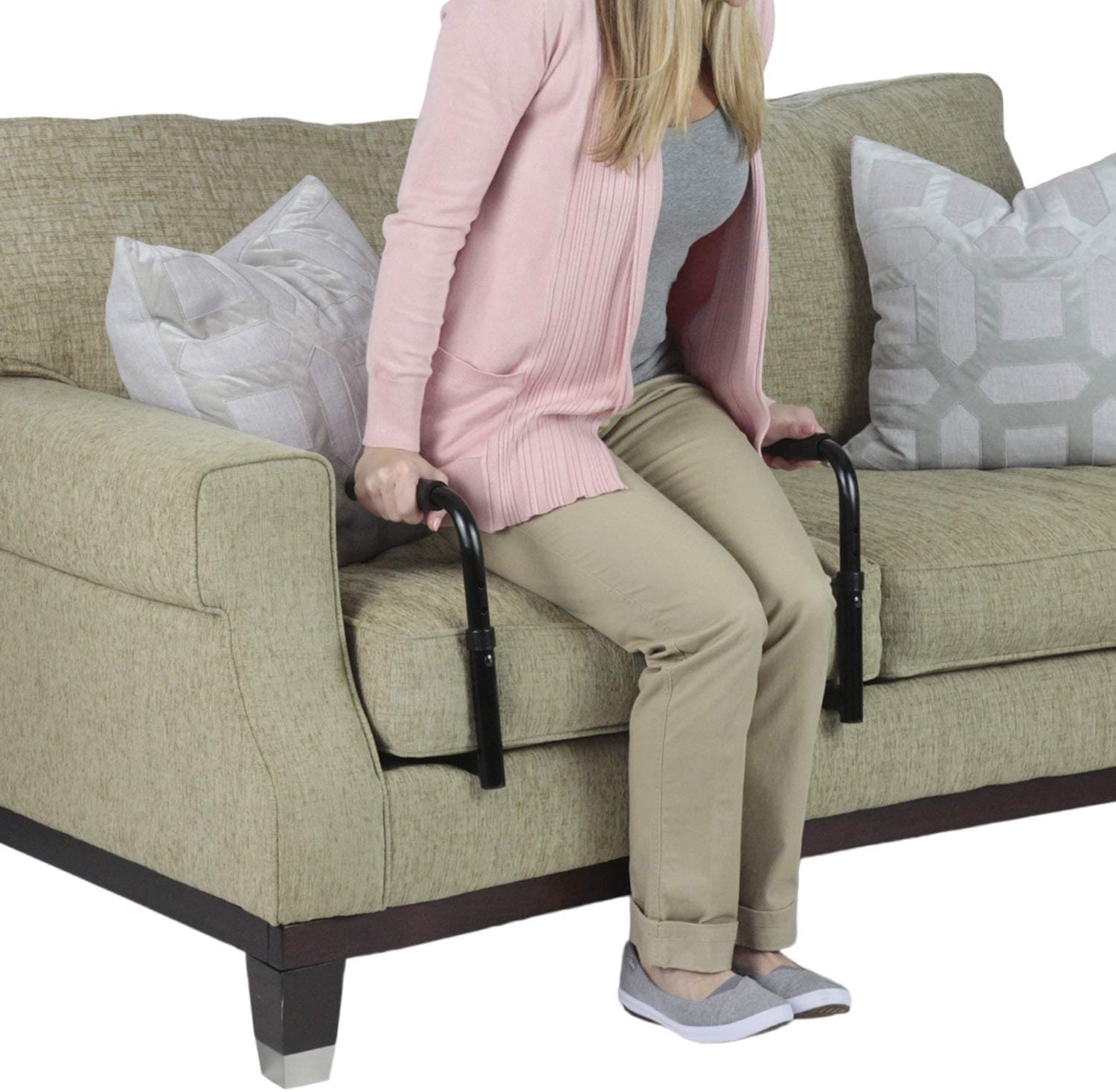 Vive Health Couch Stand Assist Bars - Height Adjustable - Open Box - Senior.com Stand Assist Aids